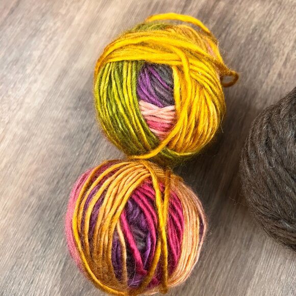 Wool Natural Fiber Yarn Lot Browns and Yellows - Picture 10 of 14